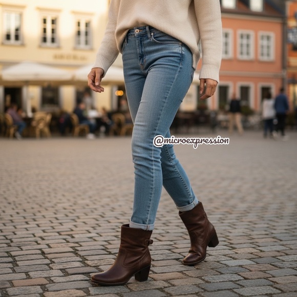 RARE Frye Lara Short Slouch Heeled Ankle Bootie - Picture 3 of 12